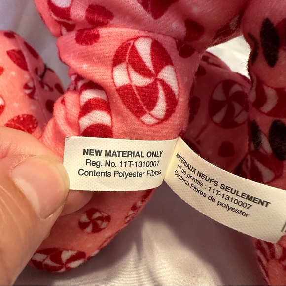 The Toy Factory 2011 Garfield Blue & Red Plush Candy Cane Peppermint Print 14" - Picture 8 of 16